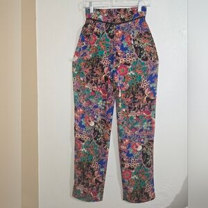 Colorful Floral Women's Trousers